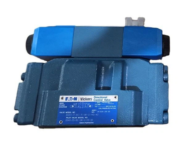 DG4V DG4V-3S DG4V-3S-6B Solenoidový ventil VICKERS DG4V-3S-6B-MU-H5-60 S řídicím ventilem DG5V-7-2B-TMU-H5-40 Řídicí ventil průtoku