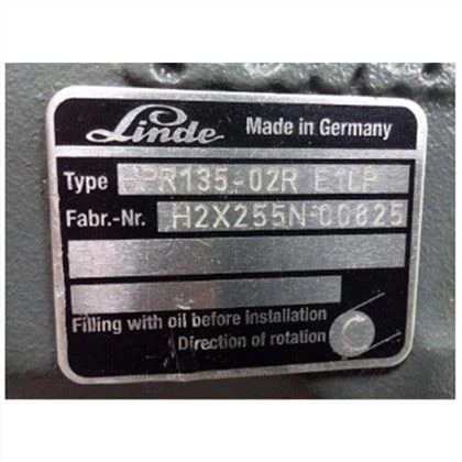 Linde HPR Series HPR-055 HPR-075 HPR-105 HPR-135 HPR-165 HPR-210 HPR-280-02R Hydraulické pístové čerpadlo HPR-135-02R E1LP